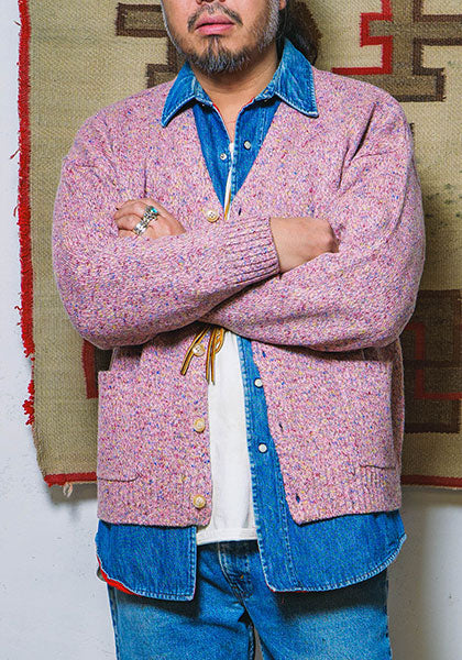 Nasngwam.(ナスングワム) | GRAIN CARDIGAN カラー:PINK