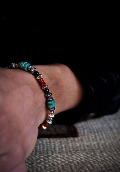 Nasngwam.×Bright Special bracelet Turquoise Mix 19cm