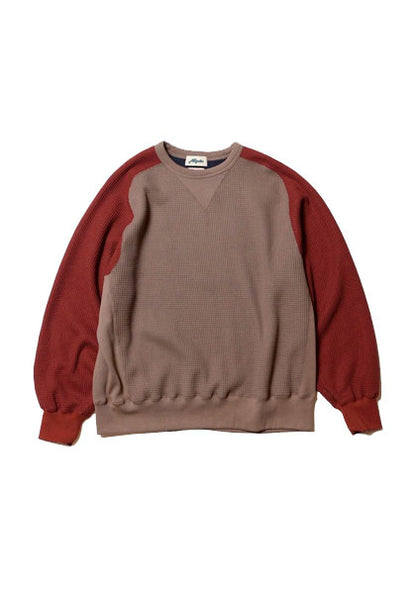 Nasngwam × IMPRESTORE | GOKU WARM FLEECE F.CREW カラー:BEIGE×RENGA