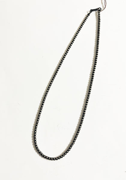 Indian Jewelry (インディアン ジュエリー) ナバホパールネックレス 燻 3mm 45cm