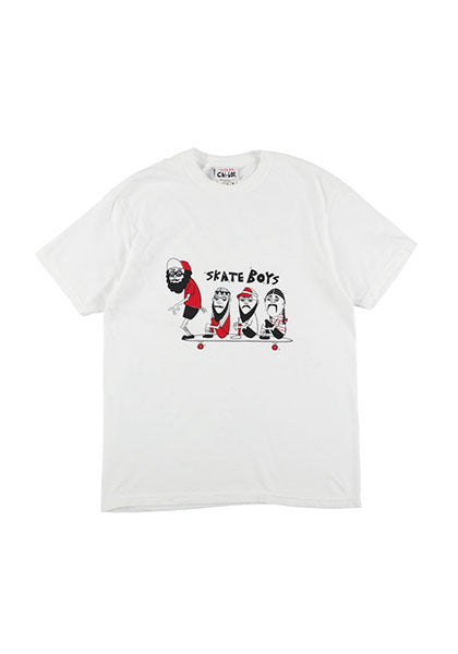 CHI-BEE スケートボーイズ T カラー：WHITE