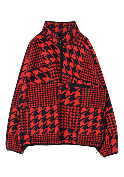 KELEN ケレン | HALF ZIP FLEECE TOP カラー:RED