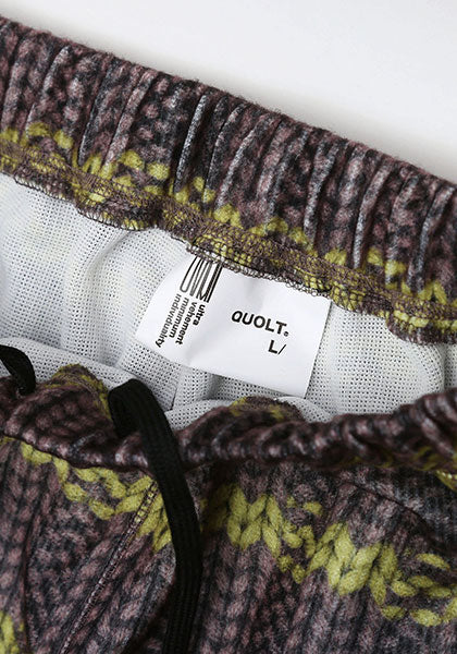 QUOLT クオルト |  FAKE-KNIT PANTS / フェイクニットパンツ