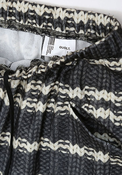 QUOLT クオルト |  FAKE-KNIT PANTS / フェイクニットパンツ