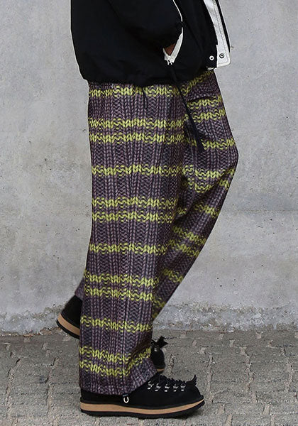 QUOLT クオルト |  FAKE-KNIT PANTS / フェイクニットパンツ