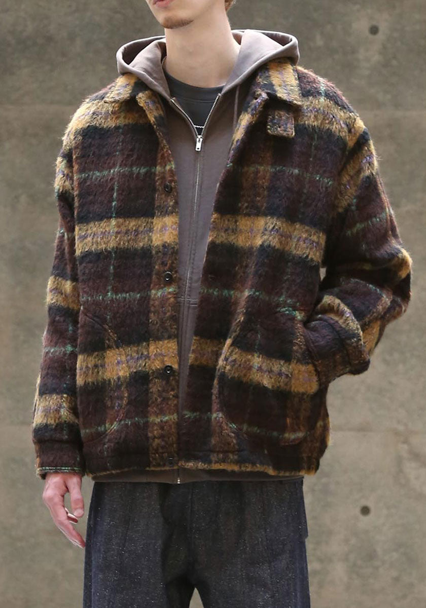 QUOLT クオルト | WOOLY JKT カラー：BROWN-MUSTARD