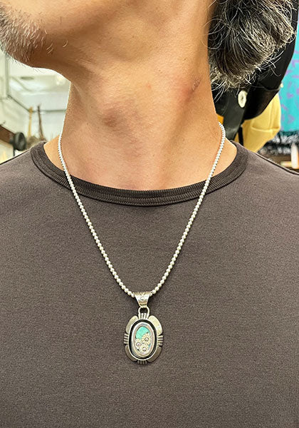 Indian Jewelry (インディアン ジュエリー) SHINY NAVAJO PEARLS NECKLACE ナバホパールネックレス 50cm