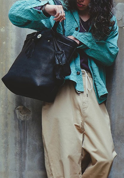 Nasngwam×EARLY MORNING ナスングワム×アーリーモーニング | DEARSKIN LARGE TOTE BAG カラー : BLACK