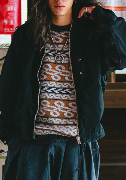 Nasngwam.(ナスングワム) | BRAID KNIT カラー:BROWN