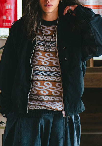 Nasngwam.(ナスングワム) | BRAID KNIT カラー:BROWN