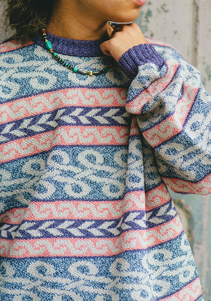 Nasngwam.(ナスングワム) | BRAID KNIT カラー:PURPLE