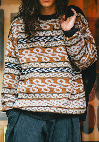 Nasngwam.(ナスングワム) | BRAID KNIT カラー:BROWN