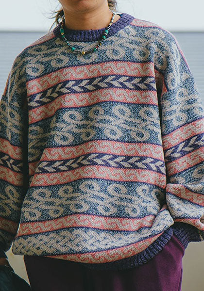 Nasngwam.(ナスングワム) | BRAID KNIT カラー:PURPLE