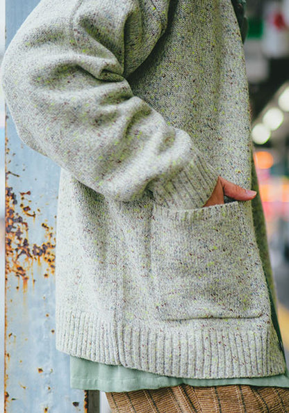 Nasngwam.(ナスングワム) | GRAIN CARDIGAN カラー:SAGE GREEN