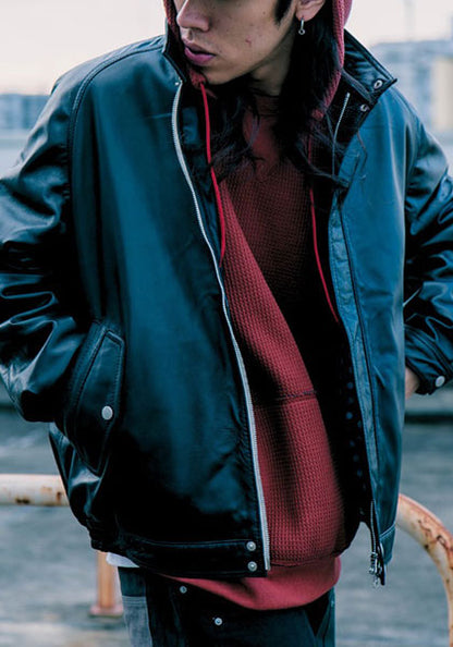 Nasngwam.（ナスングワム）| ATTRACT LEATHER JACKET/レザージャケット