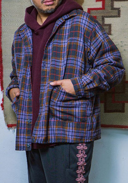 Nasngwam ナスングワム | LIVE CHECK JACKET カラー:PURPLE