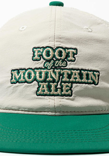 TACOMA FUJI RECORDS タコマフジレコード |  FOOT OF THE MOUNTAIN ALE LOGO CAP designed by Jerry UKAI カラー：NATURAL x GREEN