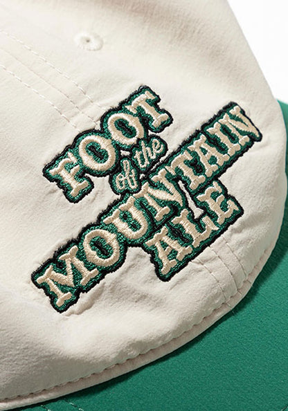 TACOMA FUJI RECORDS タコマフジレコード |  FOOT OF THE MOUNTAIN ALE LOGO CAP designed by Jerry UKAI カラー：NATURAL x GREEN