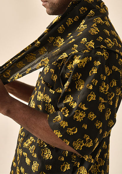 KELEN ケレン | FLOWER CUT JACQUARD SHIRT
