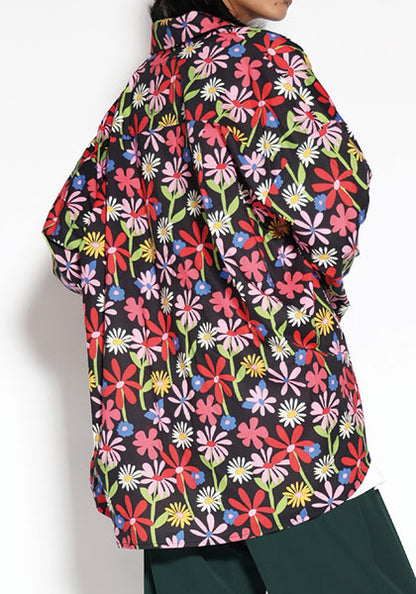 ALDIES アールディーズ | Flower Big Shirt カラー：ブラック
