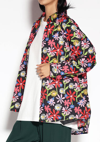 ALDIES アールディーズ | Flower Big Shirt カラー：ブラック