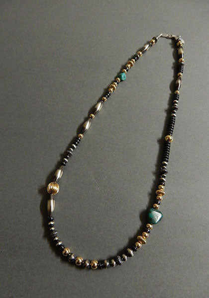 Nasngwam.×Bright "TAOS" ターコイズネックレス 48cm