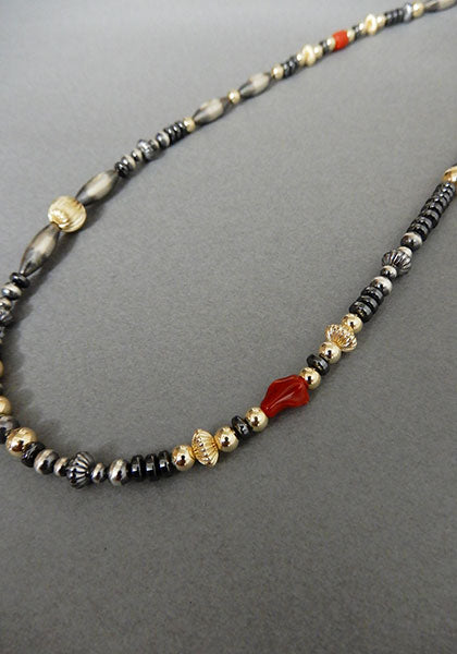 Nasngwam.×Bright "TAOS" 血赤サンゴネックレス 48cm