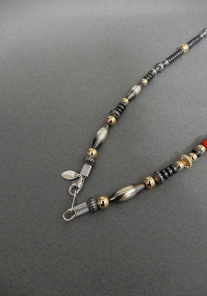 Nasngwam.×Bright "TAOS" 血赤サンゴネックレス 48cm