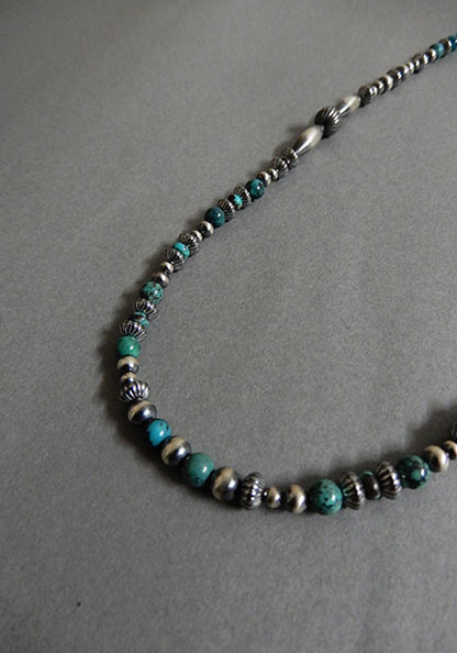 Nasngwam.×Bright "Rio Grande" チェーンネックレス TURQUOISE 48cm