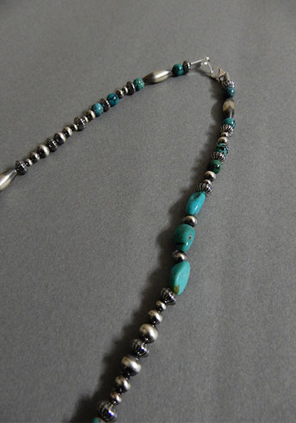 Nasngwam.×Bright "Rio Grande" チェーンネックレス TURQUOISE 48cm