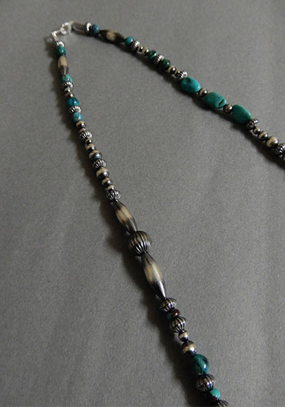 Nasngwam.×Bright "Rio Grande" チェーンネックレス TURQUOISE 48cm