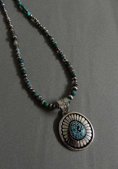 Nasngwam.×Bright "Rio Grande" チェーンネックレス TURQUOISE 48cm