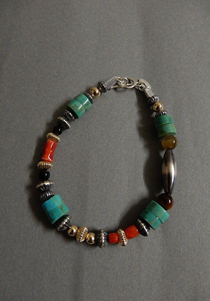Nasngwam.×Bright Special bracelet Turquoise Mix 19cm