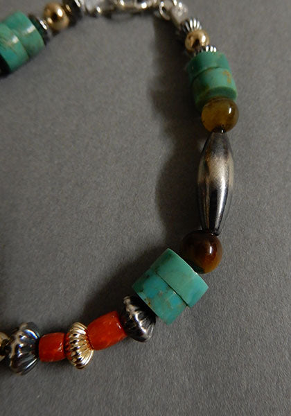 Nasngwam.×Bright Special bracelet Turquoise Mix 19cm