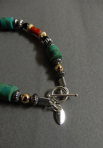 Nasngwam.×Bright Special bracelet Turquoise Mix 19cm