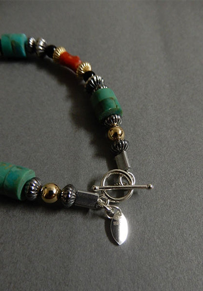 Nasngwam.×Bright Special bracelet Turquoise Mix 19cm