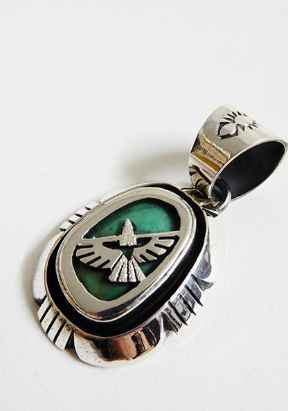 Indian Jewelry (インディアン ジュエリー) ナバホ ターコイズペンダントトップ  イーグル Herman Vandever / ハーマンバンデバー