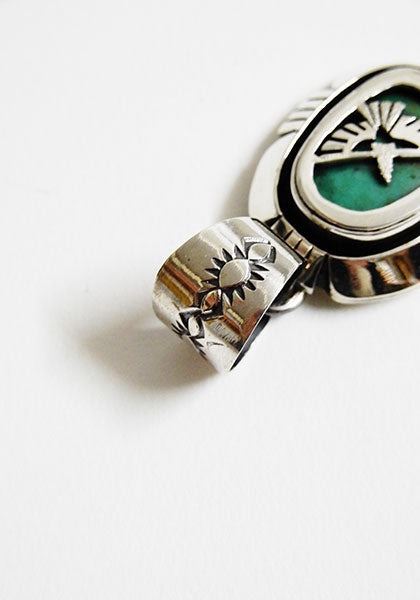 Indian Jewelry (インディアン ジュエリー) ナバホ ターコイズペンダントトップ  イーグル Herman Vandever / ハーマンバンデバー