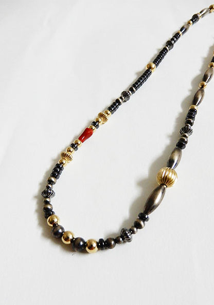 Nasngwam.×Bright "TAOS" 血赤サンゴネックレス 48cm