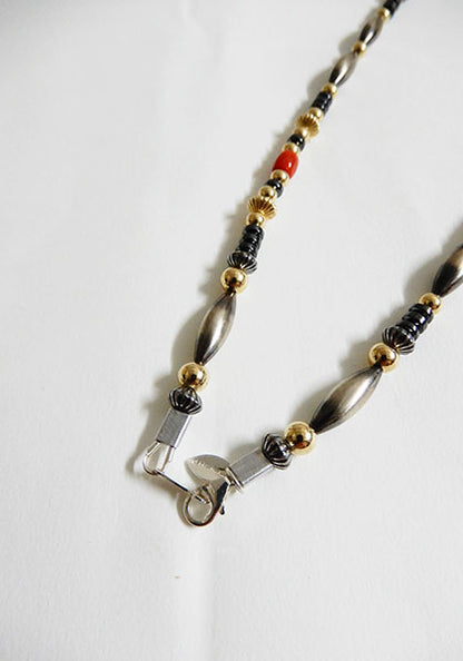 Nasngwam.×Bright "TAOS" 血赤サンゴネックレス 48cm