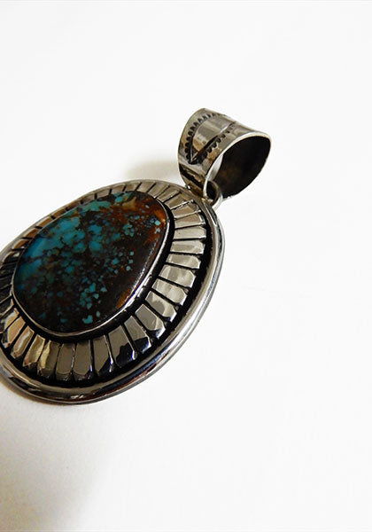 Herman Vandever / ハーマンバンデバー サンバースト Emerald Valley Turquoise Pendant Top