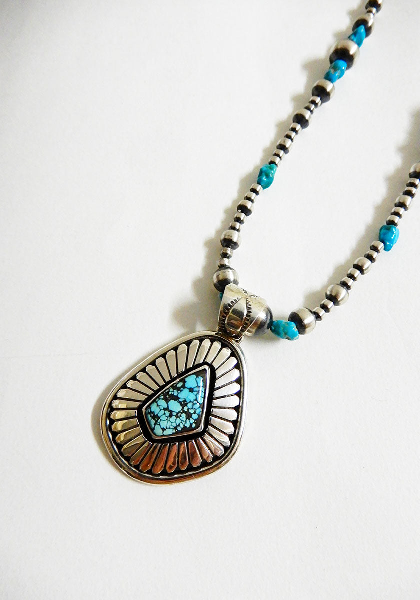 Herman Vandever / ハーマンバンデバー サンバースト I NEVADA BLUE TURQUOISE PENDANT TOP