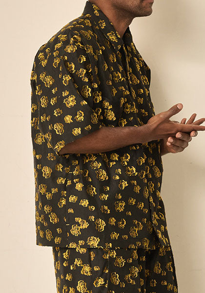 KELEN ケレン | FLOWER CUT JACQUARD SHIRT