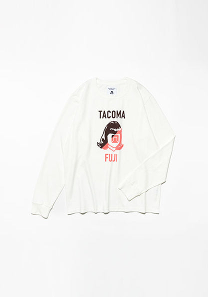 TACOMA FUJI RECORDS タコマフジレコード | TACOMA FUJI HANDWRITING LOGO LS カラー:ホワイト