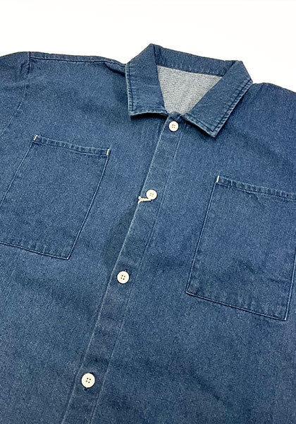 VOIRY ヴォイリー | DOCTOR SHIRTS-CORD_DENIM カラー:MID BLUE