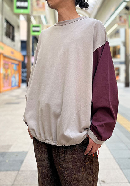 KELEN ケレン | BI COLOR SLEEVE TOP バイカラーカットソー