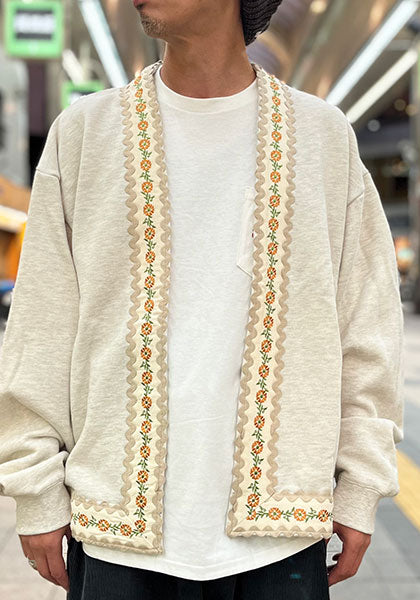 HAVE A GRATEFUL DAY ハブ ア グレイトフル デイ | NOBUTTON CARDIGAN カラー:OATMEAL