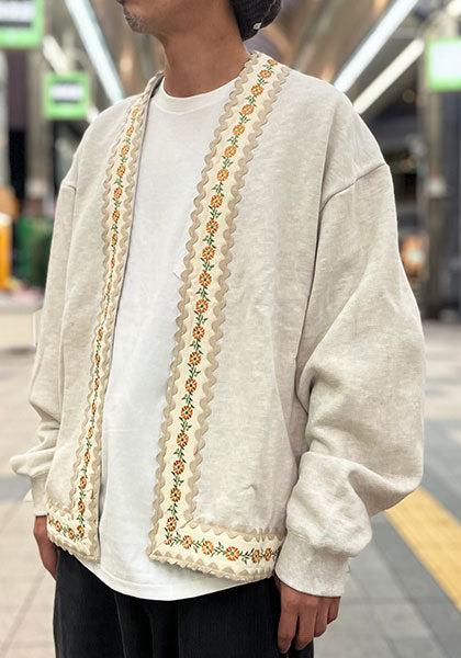 HAVE A GRATEFUL DAY ハブ ア グレイトフル デイ | NOBUTTON CARDIGAN カラー:OATMEAL