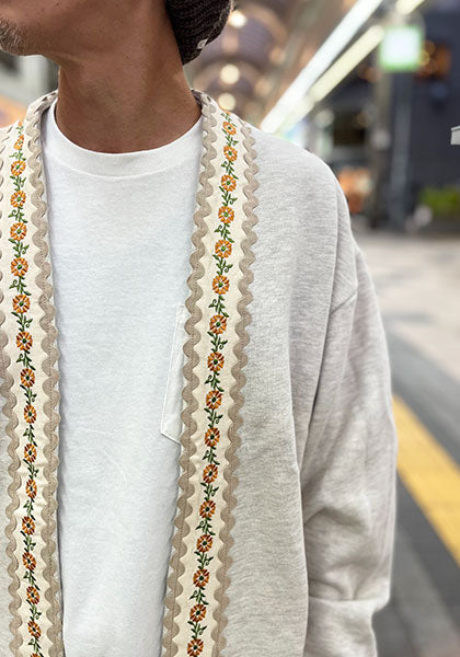 HAVE A GRATEFUL DAY ハブ ア グレイトフル デイ | NOBUTTON CARDIGAN カラー:OATMEAL