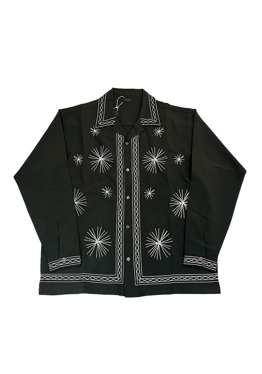 modem design モデムデザイン Embroidery Shirt｜オリジナル刺繍 開襟シャツ